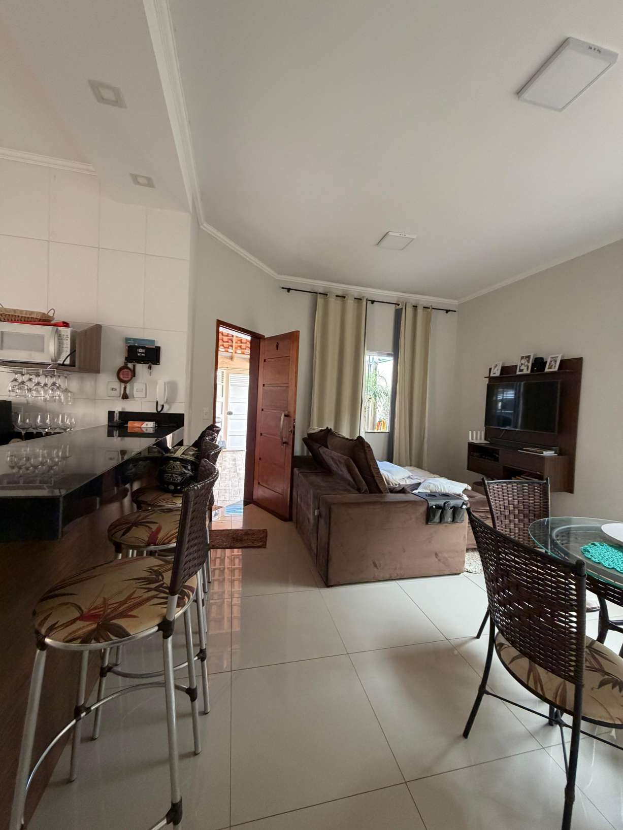 sala e cozinha conjugada