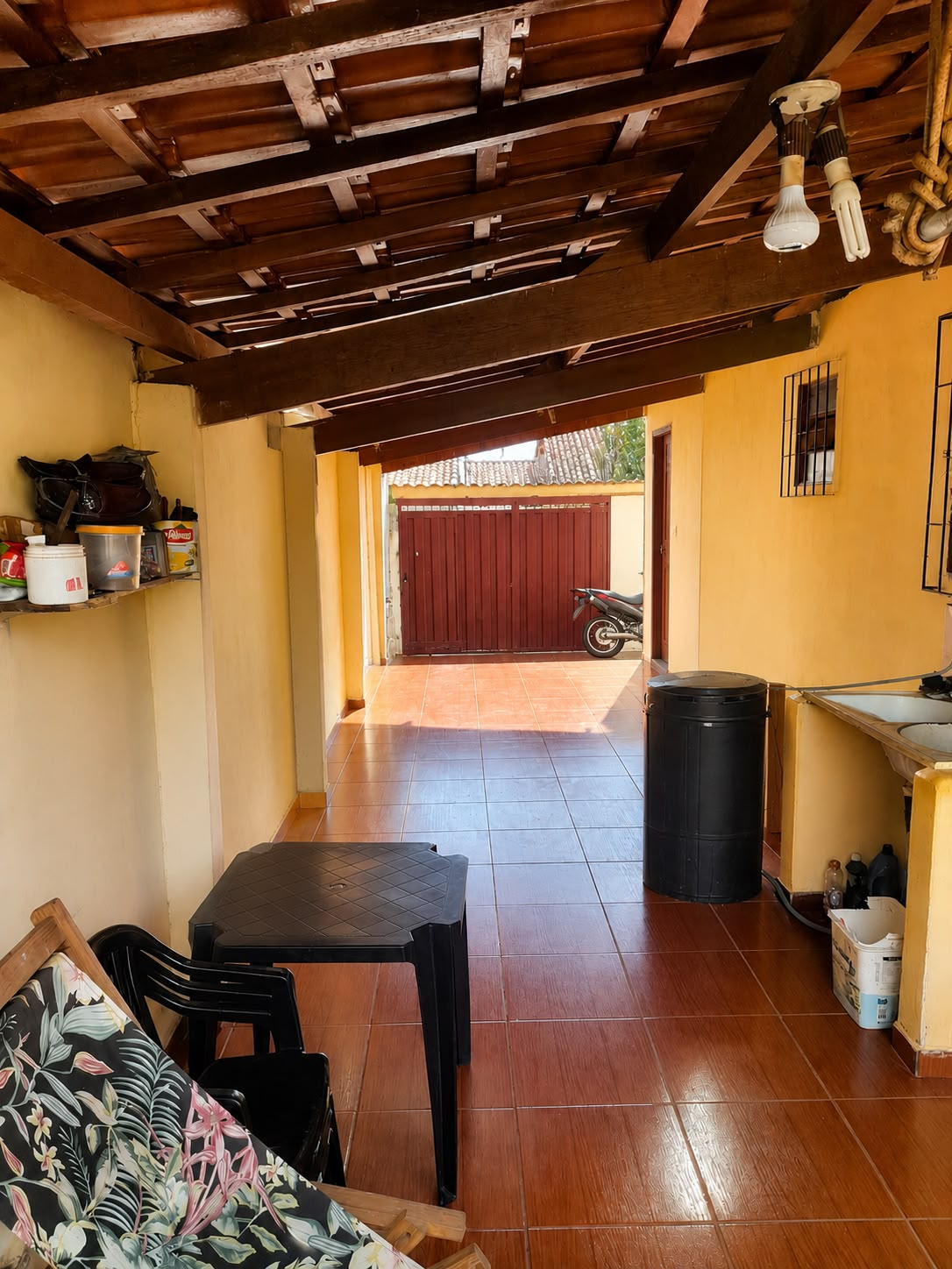 garagem coberta